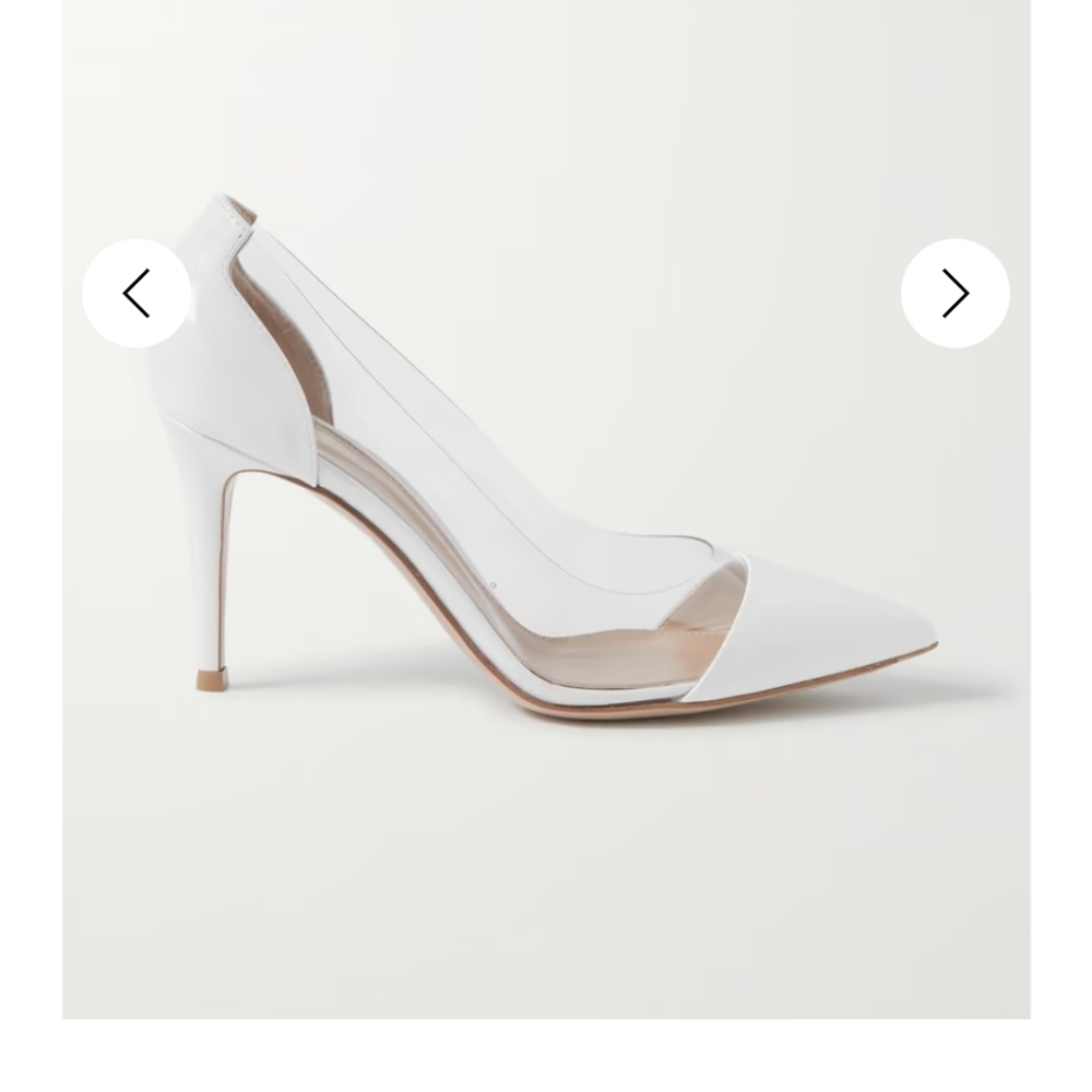 GIANVITO‎ ROSSI PVC/LEATHER PUMPS